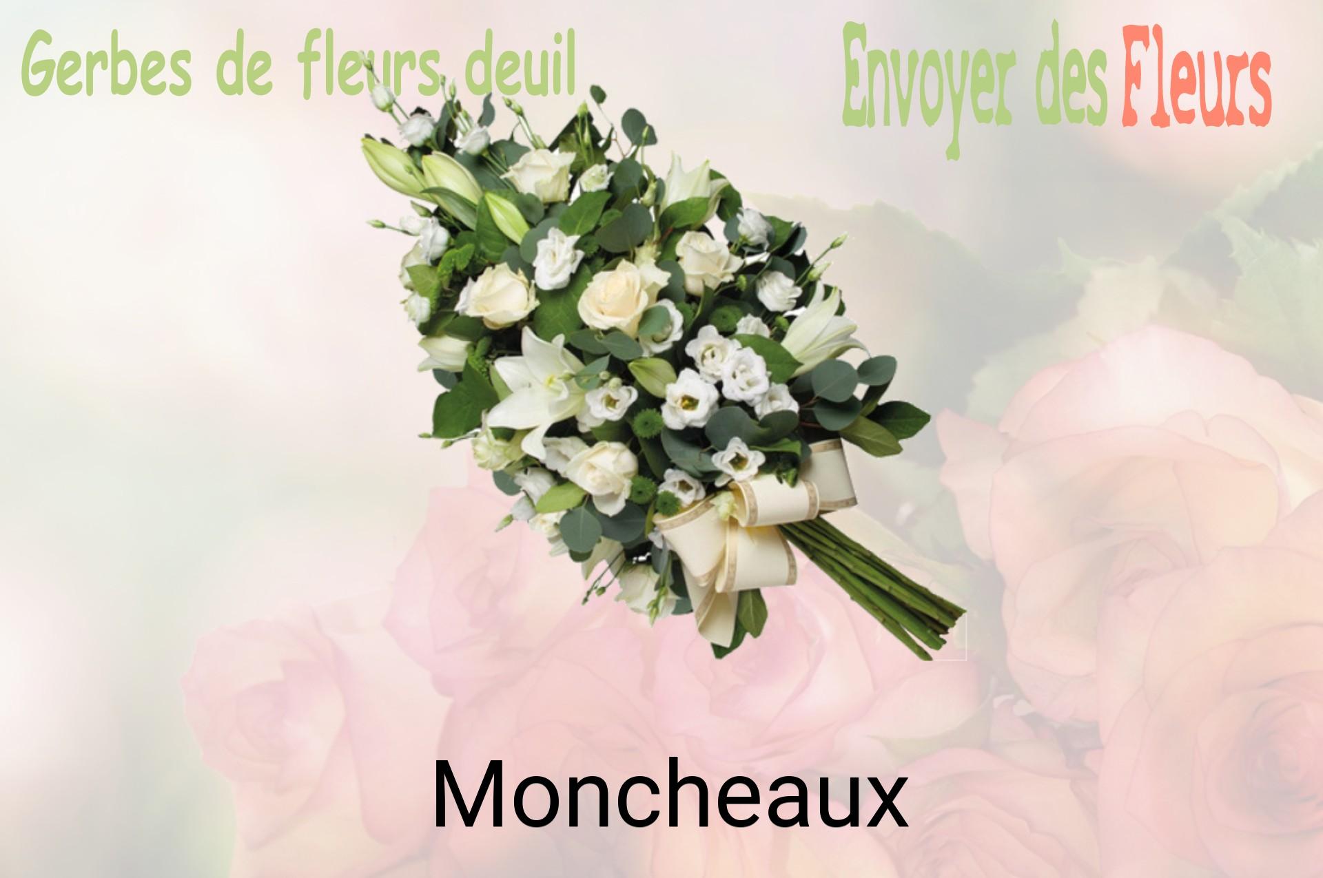Gerbe de fleurs de deuil livrée à Moncheaux